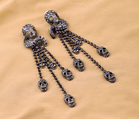 探索“女人饰界” 欧美复古骷髅流苏耳钉的时尚魅力与批发商机